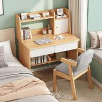 卧室书桌小型学习桌写字桌书架一体组合简易学生角落电脑桌子