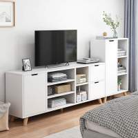 电视柜茶几组合现代简约北欧客厅小户型卧室主卧高款简易电视机柜