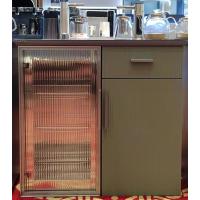 三沁橄榄绿消毒实木茶吧柜茶吧机