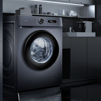 TCL 8公斤全自动变频滚筒超薄洗衣机 食用级巴氏除菌 一级能效 中途添衣 除菌率99.99% G80L130-B