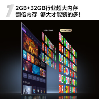 TCL电视 50V8E 50英寸 2+32GB 双频WiFi 投屏 4K超高清全面屏 家用液晶智能平板电视机