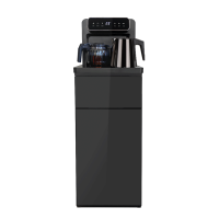 司迈特茶吧机BM-76/C7冰机/深灰:双水龙头/带远程遥控/拉丝加热水壶/耐高温黑晶面板