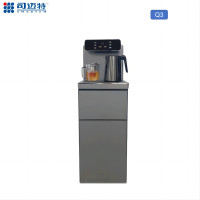 司迈特茶吧机BM-82/Q3-2冰天际灰:远程遥控;8段触摸大彩屏;快接式靠背;磨砂玻璃台面;龙力彩钢检水壶;