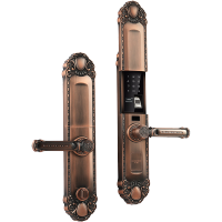 小凯 IP68级防水·9002别墅智能锁(短把手) 红古铜