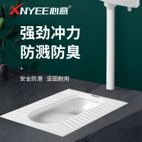 心意卫浴(XNYEE)陶瓷蹲便器 卫生间浴室陶瓷蹲坑器陶瓷大便器卫生间前后出水XY-62011