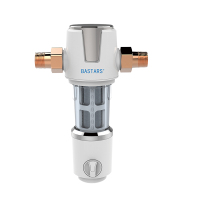 百极星中央前置过滤器 3T/H大通量管道40微米过滤净水器Q2 定向顶置压力表