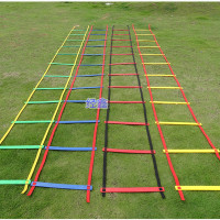 经鑫JX-008足球训练步伐软梯固定式5.1米12节