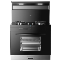 美的[晴空FX90 PRO]集成灶一体式 变频28风量 蒸汽洗 蒸烤炸一体 5.2kW燃气灶美的专利蒸汽洗