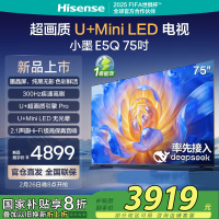 海信电视小墨E5Q 75英寸 超画质U+MiniLED 以旧换新E5N升级电视机