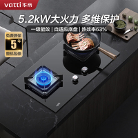 华帝(vatti)5.2KW火力燃气灶天然气灶具换新免扩孔大火力双眼灶家用台嵌两用安全易清洁JZT-i10089B