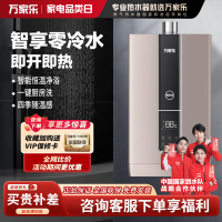 万家乐燃气热水器D9即开即热零冷水家用天然气智能恒温净浴16升 16L [D9]零冷水