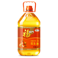 福临门 食用油 浓香压榨一级 花生油4L 中粮出品 新老包装随机发货