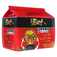 统一汤达人5连包韩式牛肉汤面125g*5袋*6组(整箱)