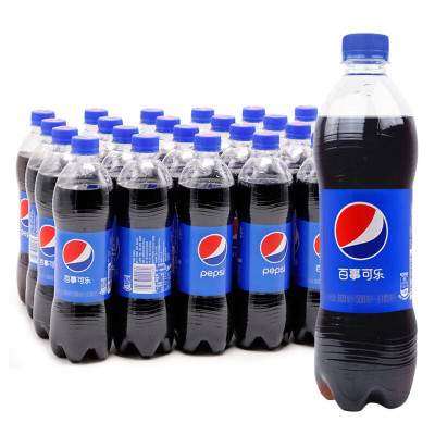 百事可乐 可乐型汽水600ml*24瓶(整箱)