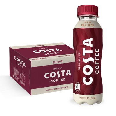 可口可乐 Costa纯正拿铁咖啡饮料300ml*15瓶(整箱)