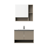 惠达(HUIDA)岩板浴室柜 现代绅士风格HDFL8152C-D38,规格80cm