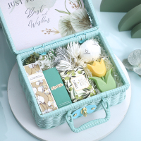 蒂芙尼蓝编织篮伴手礼女伴娘姐妹团结婚回礼盒实用小众高级感网红