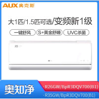 奥克斯空调 奥知净 1.5匹 大风口 新一级能效 变频挂机 R35GW/BpR3DQV700(B1)