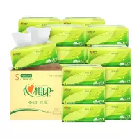 心相印箱装茶语丝享系列30包110抽三层塑料纸面巾家用实惠装卫生纸餐巾纸面巾纸抽ADA01002