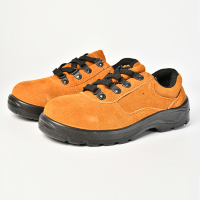 新一名时尚反绒牛皮透气防臭防砸耐油耐酸碱化工绝缘轻便舒适防护工作鞋