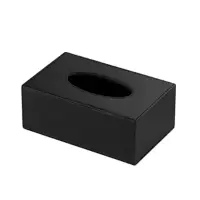 若叶之季LR-CZH315 皮质抽纸盒 200mm*120mm*60mm 黑色(计价单位:个)