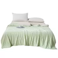 若叶之季 LT-BZ03 200*230cm 轻盈凉感锦氨猫肚被(计价单位:件)豆绿