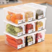 厨房冰箱收纳盒 抽屉式冷冻食品保鲜盒 透明带盖长方形储物鸡蛋盒