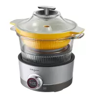 东菱(Donlim)多功能蒸炖锅 DL-9009 料理锅(煮锅+汽锅)家用电蒸锅电炖盅煲汤煮粥蒸汽锅隔水炖火锅电火锅