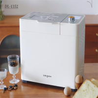 东菱DL-1352烤面包机白色 (白/灰)厨师机 和面团3斤 大功率 可预约 可无糖 家用 全自动 智能双撒面包机