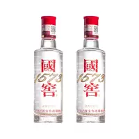 泸州老窖 国窖1573小酒版 浓香型白酒 100ml*2瓶 光瓶装