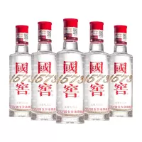 泸州老窖 国窖1573小酒版 浓香型白酒 100ml*5瓶 光瓶装