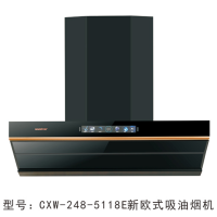 万喜(wanxi)CXW-248-5118E新欧式吸油烟机 超薄顶侧双吸 真彩大屏显示 爆炒23m³智能清洗自动开合挥手