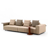 珀尚家具钢琴键沙发 柔软轻肤 加厚靠背