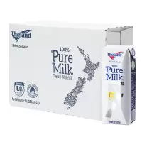 新西兰原装进口纽仕兰4.0蛋白质高钙早餐全脂纯牛奶250ml*24盒