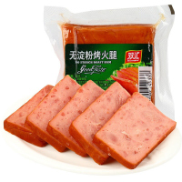 双汇无淀粉烤火腿200g袋装风味午餐肉美味休闲即食凉切素食香肠