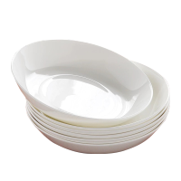 纯白骨瓷深盘/个