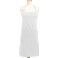 瑞珪 厨师pu防水挂脖围裙 白色