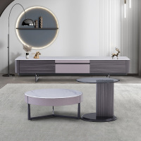 E-FONG以蜂家居闲云系列EF-D002茶几/EF-E002电视柜现代简约风时尚百搭款