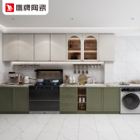 广东佛山瓷砖400x800厨卫墙砖阳台地板砖中板勃朗伽白