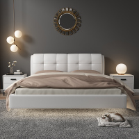 现代简约皮床主卧床软体悬浮飞行床 悬浮床JM052RC11