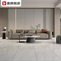 鹰牌瓷砖瓷砖1200x600灰色瓷砖客厅地板砖背景墙砖纱白