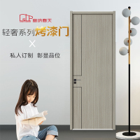 零度无漆门+塞纳春天+实木复合烤漆门K-021