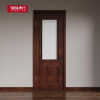 TATA木门实木复合大门定制室内门卧室门房门油漆门T204B