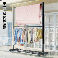 [补贴10%]晾衣架落地折叠卧室挂衣架简易室内衣帽架家用阳台衣服杆架子伸缩