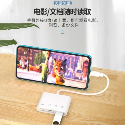 补贴手机读卡器多合一通用适用于华为储存卡相机SD卡TF内存卡扩展卡U盘转换器OTG多功能三合一typec高速otg转接头