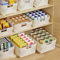 零食杂物收纳筐玩具整理筐家用塑料储物盒厨房橱柜篮子桌面收纳箱