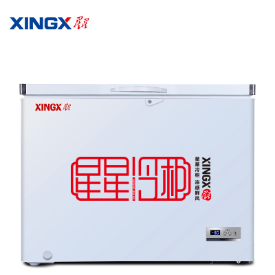 星星(XINGX) BD/BC-303FE 303升 家用冰柜 冷柜 冷藏冷冻转换冰柜 顶开门 节能省电(白色)