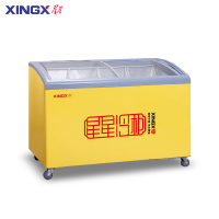 星星(XINGX) SD/SC-366SY展示柜商用冰柜246升 单温转换玻璃门卧式冷柜平岛柜 超市便利店速冻雪柜