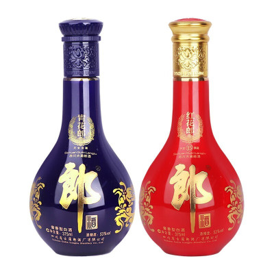 郎酒赤水明珠礼盒青花+红花(375ml*2)