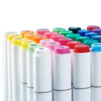 齐心 ZYMK09-24 双头马克笔 1.0-6.0mm 配 24色/桶